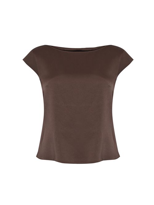 Blusa in raso di viscosa Fondente Herno | BL00009DR 127278810